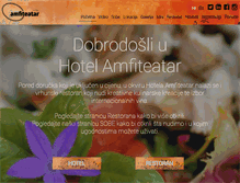 Tablet Screenshot of hotelamfiteatar.com